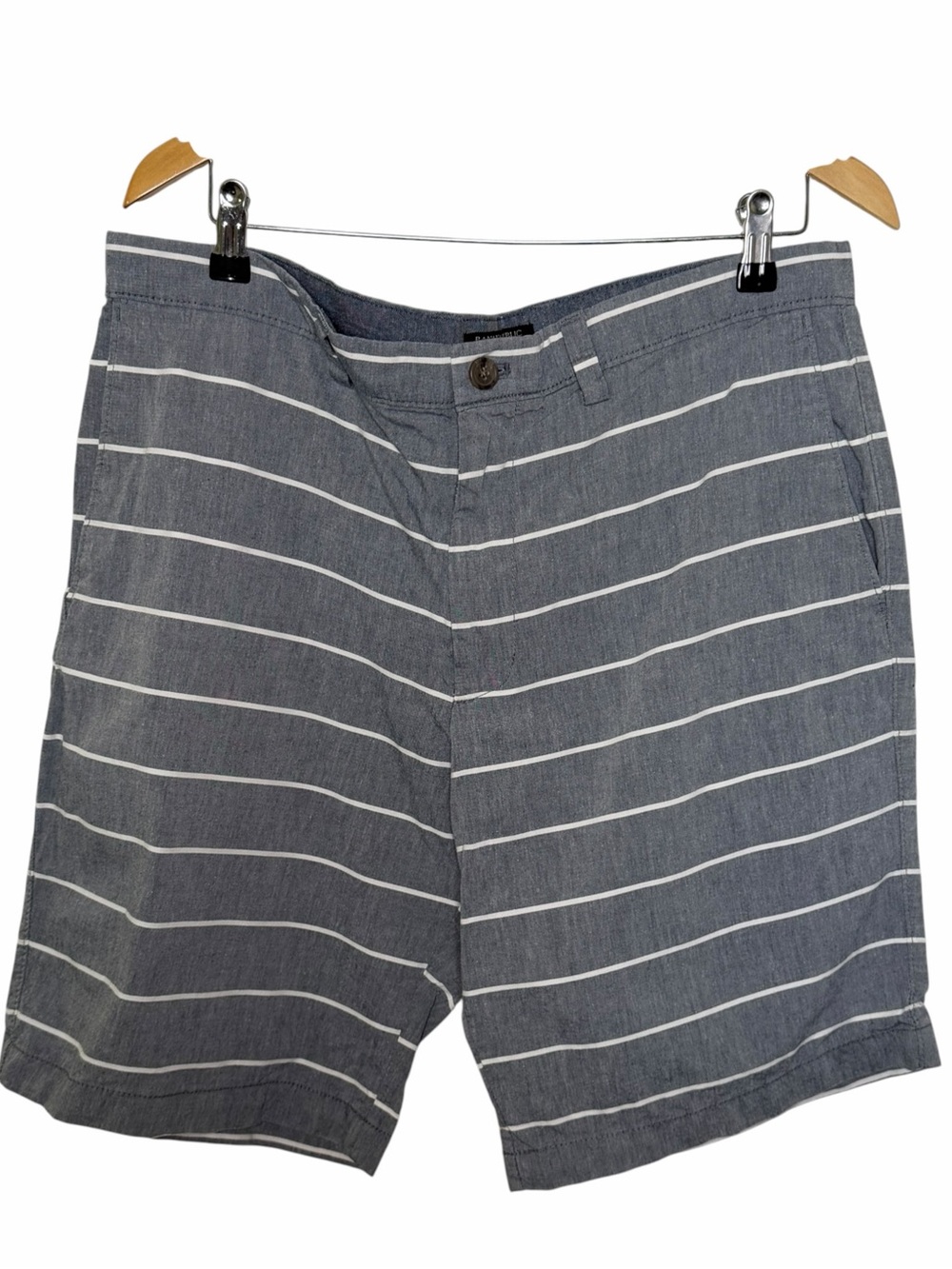 Banana Republic gray and white Striped Casual Shorts size 36